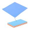 Podkładka termiczna 100x100x1mm Przewodność cieplna Nieprzewodząca Odporność na ciepło Silikonowe podkładki termiczne, do radiatora laptopa