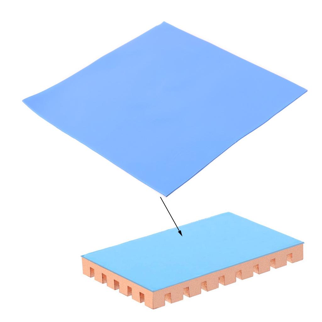 Podkładka termiczna 100x100x1mm Przewodność cieplna Nieprzewodząca Odporność na ciepło Silikonowe podkładki termiczne, do radiatora laptopa