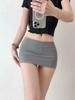 Pure Desire Women's Spring/Autumn Low-Waist Hip-Hugging Midi Skirt