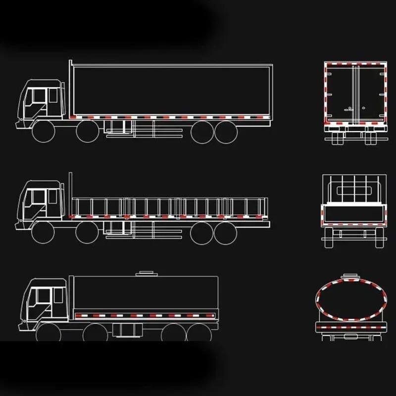 Car Night Reflective Warning Plate Sticker Car Truck Motorcycle Safety Warning Plate Reflector Sign Decal Accessories