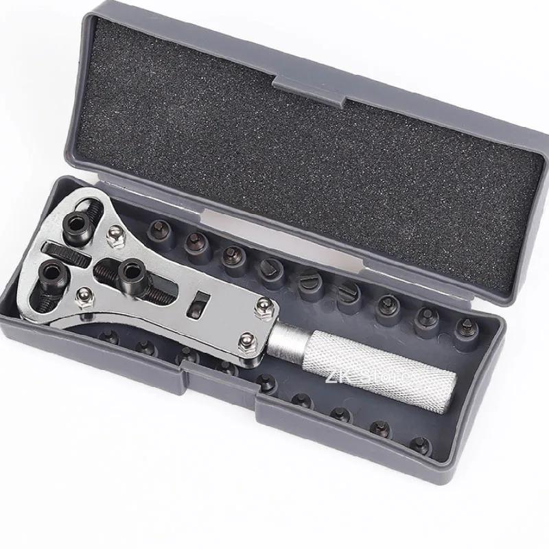 Watch Case Opener Adjustable Screw Back Remover Wrench Repair Tool Kit Part Maintenance Bottom Cover Rear Replace Battery