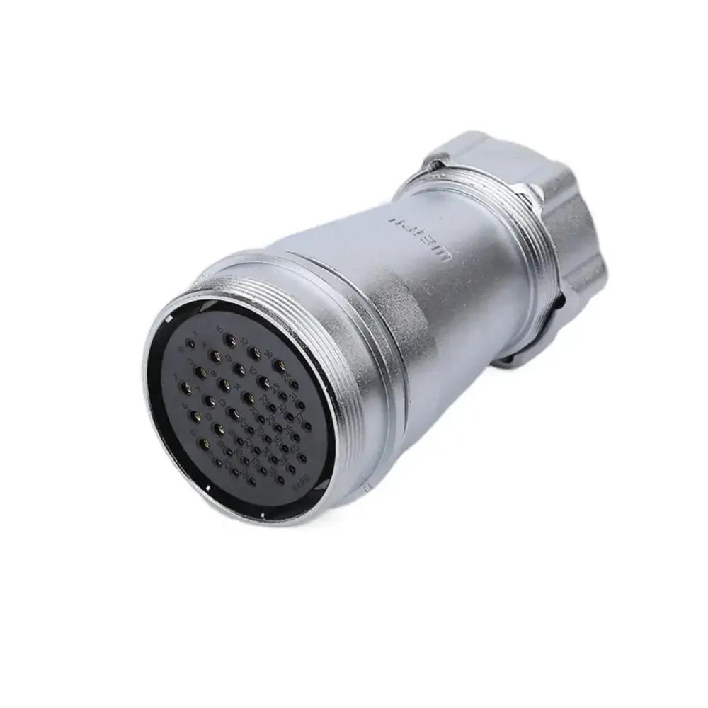 WEIPU WS55 TP+ZP 4 7 40 53 61Pin Panel Waterproof Connector Male Plug Female Socket Power Adapter Screw Solder Install Charger