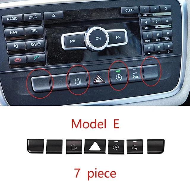Car Console Air Conditioner Function Buttons Trim Sticker For Mercedes Benz GLA X156 CLA C117 A B Class W176 W246 2013-2017