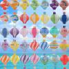 Hand-Folded Rainbow Hot Air Balloon Lantern - Christmas, Birthday, Party, Kindergarten Hanging Decoration