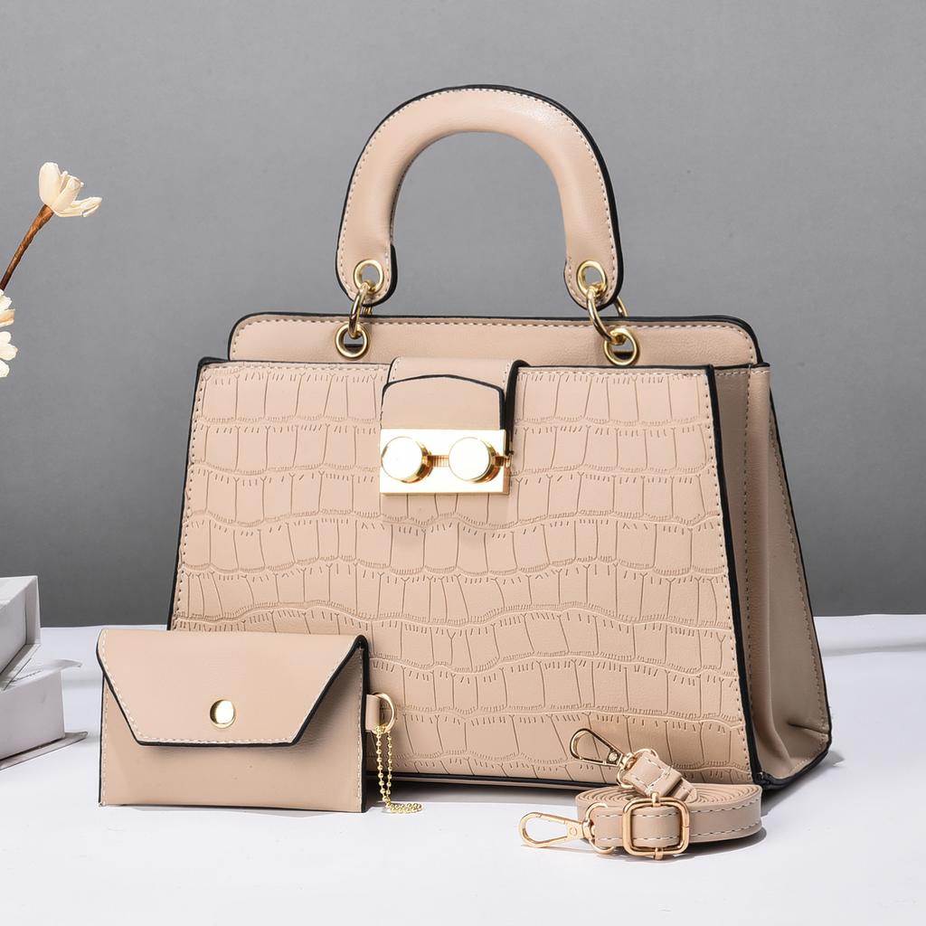 Western Style Shoulder Bag Fashion Embossing Mother and Child Bag Crossbody Shoulder Handbag