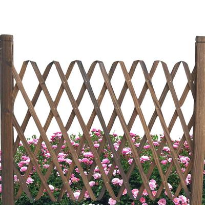 Einziehbarer Zaun, faltbar, erweiterbar, dekorativer Holzzaun für den Garten, Sicherheitszaun für Haustiere, für Terrasse, Garten, Rasen, Heimdekoration