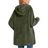 Womens Fuzzy Fleece Pullover  Double  Hoodies Ladies Warm Tops Winter Cozy Sweatshirt With Pockets