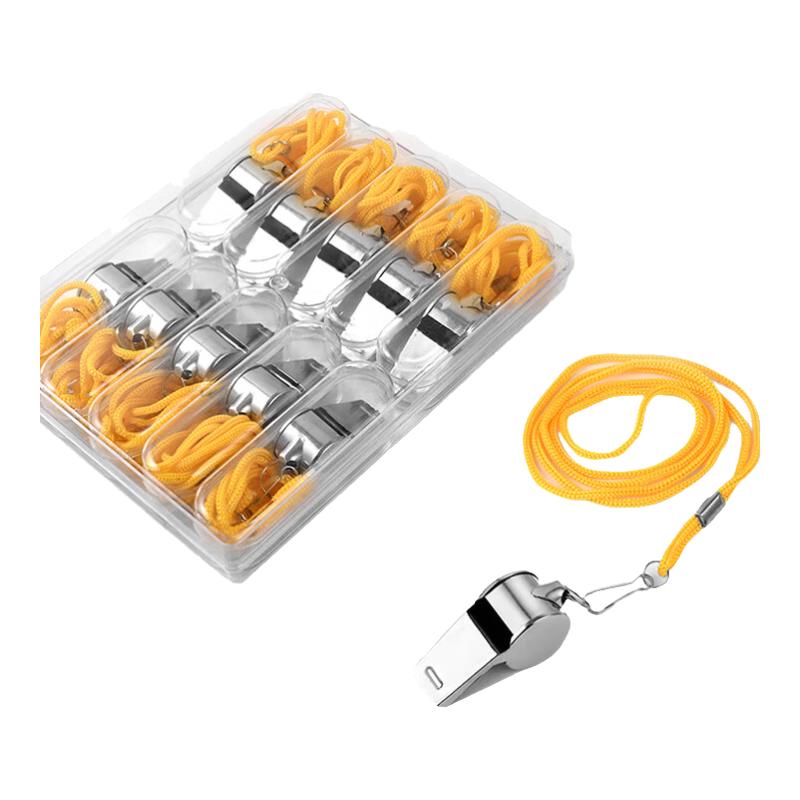 Stainless Steel Referee Whistle (10-Pack)