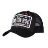Christian Rose Li Plate Trucker Cap