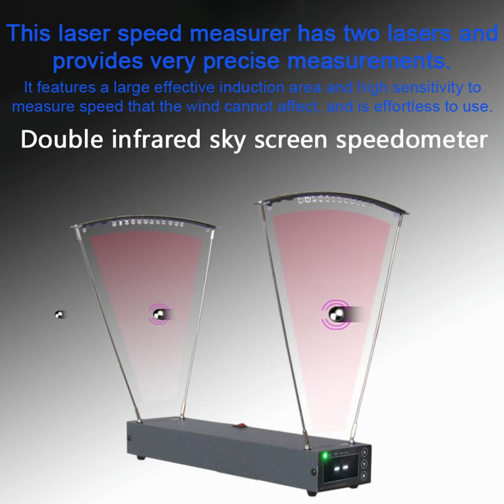 Velocimetry Speed Measuring Instrument 0 2000MPS Bow Velocity Measurement Tool Aluminum Alloy Professional Canopy Type