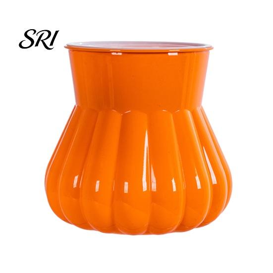 Lazy Gardener Flowerpot Self-watering with Self-absorbing Cotton Rope Creative Plastic Plant Pot Indoor Vertical Grain Glass Planter Inner Cup