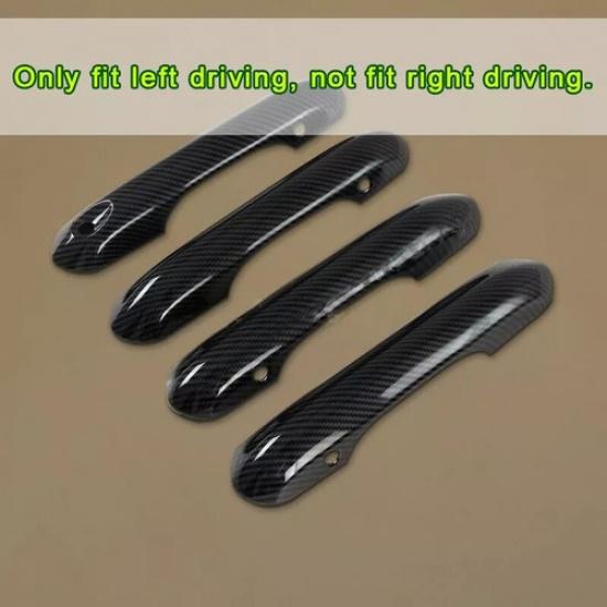 Carbon Fiber Car Door Handles Cover Trim For Ford Explorer -