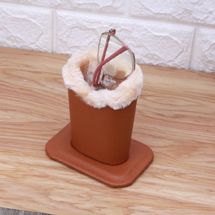 Glasses Stand for Case Plush Lined Double Eyeglasses Holder Protective Glass Hol