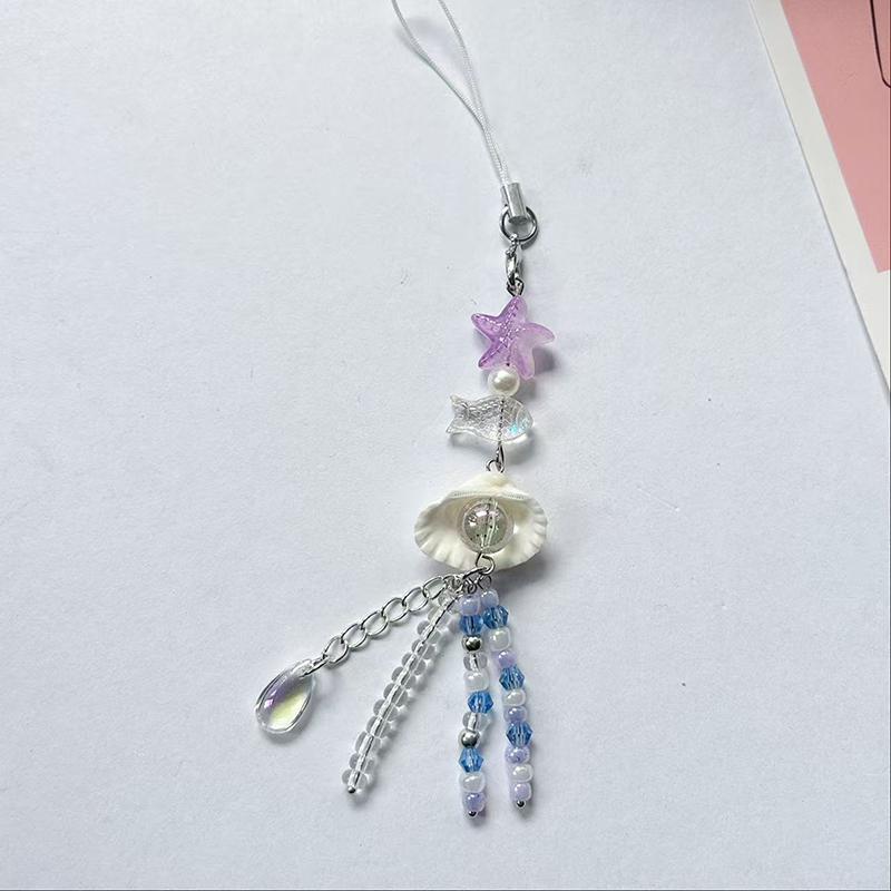 

Медуза Макарон Цвет Цвет Звезда Детский Мобильный Телефон Подвеска Шнурок Подвеска для Сумки