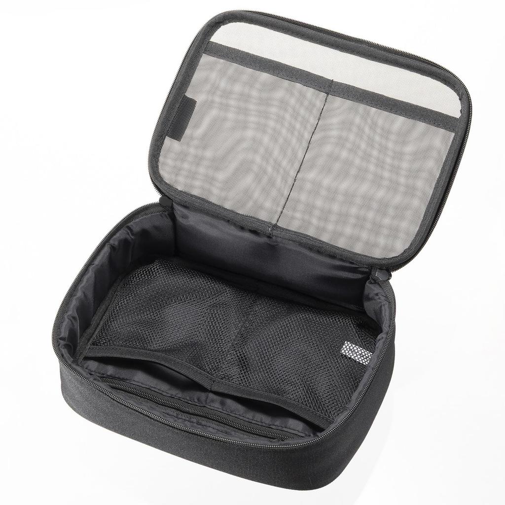 Sanwa Supply Mesh Gadget Case x D65 x (W190 H130mm) IN-MSBOX1BK
