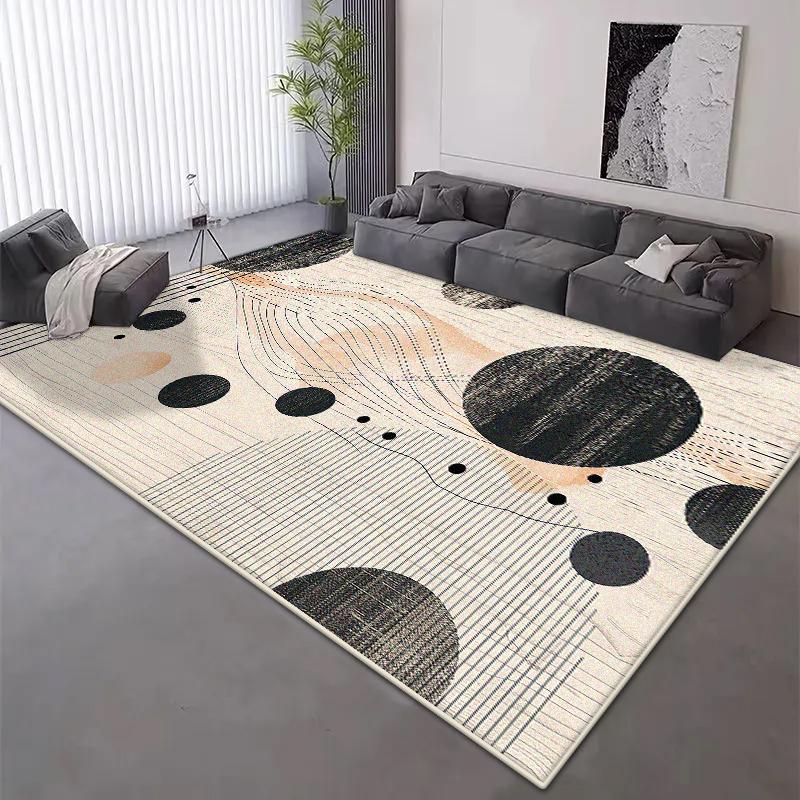 Tappeto Geometrico Moderno per Soggiorno Decorazione Casa Nordica Tappeto a Pelo Corto Antiscivolo 200x300 Cm Camera da Letto Tappetino Pieghevole per Divano
