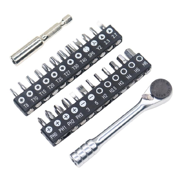 

Double Headed Mini Screwdriver Ratchet 1/4 Drive Ratchet Handle For Electronics Furniture Assembly