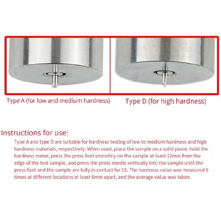 Digital Shore Durometer Hardness Tester Mini Shore Rubber Hardness Tester LCD