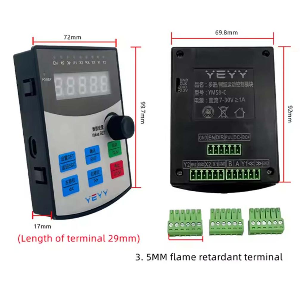 Schrittmotor-Controller Einzelachse Servo-Motor Vorwärts- und Rückwärts-Positionierungswinkel Anzahl der Umdrehungen Controller-Regler Geschwindigkeit