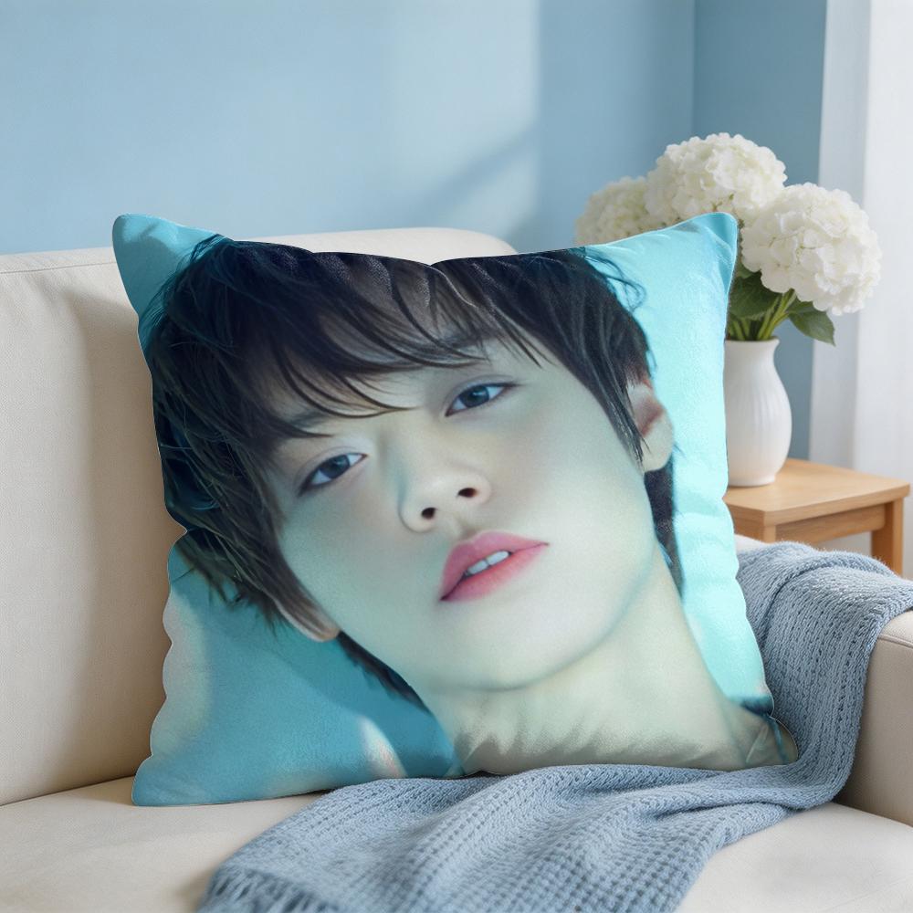 PPark JiHoon Singer Cushion Cover Square Pillow Bedroom Sofa Leisure Comfort Living Room Home Decoration X