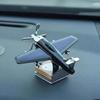 Rotating Airplane Solar Powered Car Perfume Ornament Interior Decoration Solid Aromatherapy Light Fragrance Luxury Car Decor