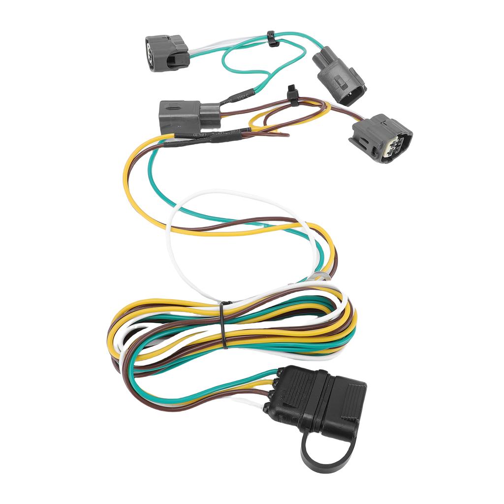 4 Pin Trailer Wiring Harness 55363 Vehicle Side 4 Way Towing Hitch Wiring Replacement for Wrangler TJ 1998 2006