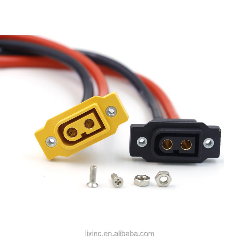 Amass XT60NE-F Connector Customizable Plug with Wire 20A Rated Current Guangdong for Electric Cars Electric Scooter Black