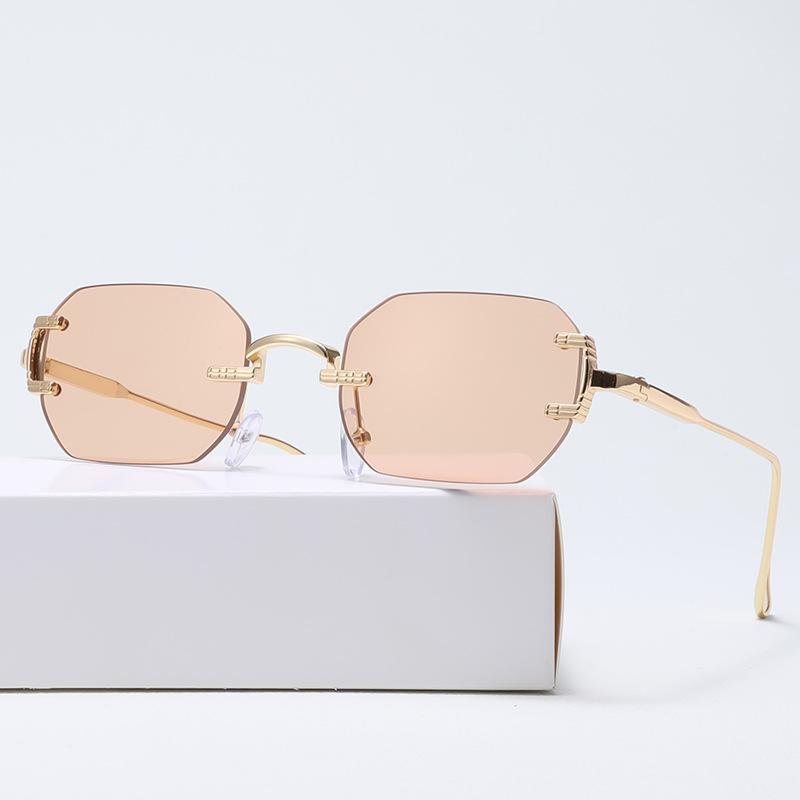 

Солнцезащитные очки без оправы, прямоугольные модные популярные женские и мужские солнцезащитные очки, маленькие квадратные солнцезащитные очки для женщин и мужчин, летние дорожные очки 1PC