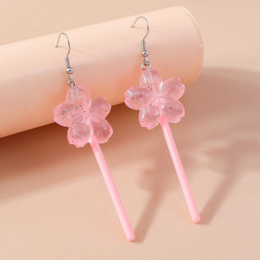 Cute Resin Sweet Lollipop Drop Earrings for Women Simulation Food Candy Dangle Earrings Girls Party Jewelry Gifts
