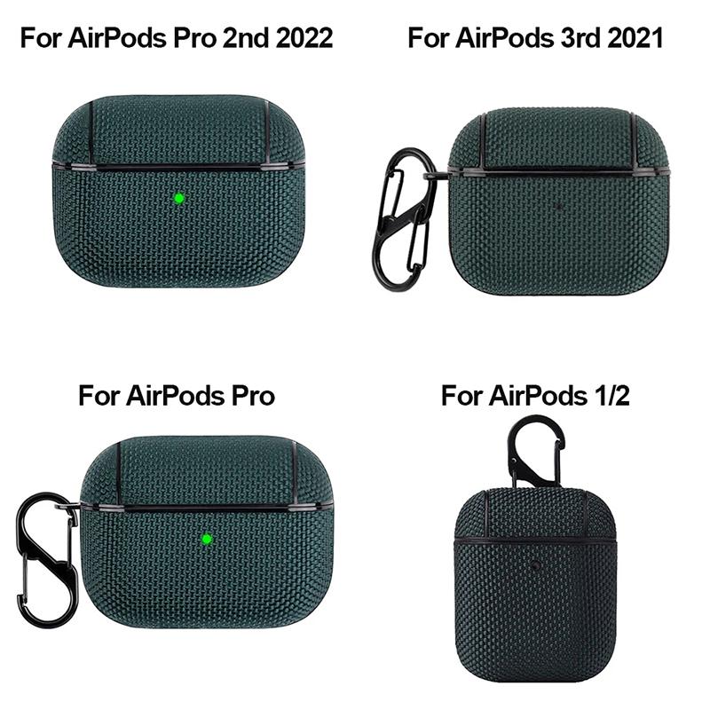 For Apple AirPods Pro 1st 2nd Gen Wireless Bluetooth Earphone Case For Air Pod 3 Textile Cloth Protective Case Anti Fingerprints