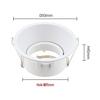 MR16 Anti-Glare Downlight Aluminum Ceiling Light Housing with Narrow Bezel, GU10 Engineering Spotlight Cup Holder