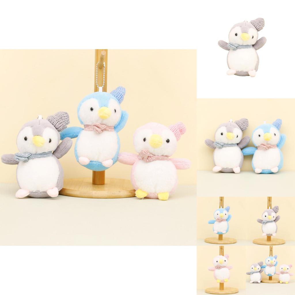 12cm Plush Penguin Keychain Lovely Pp Cotton Filled Penguin Doll Bag Accessory
