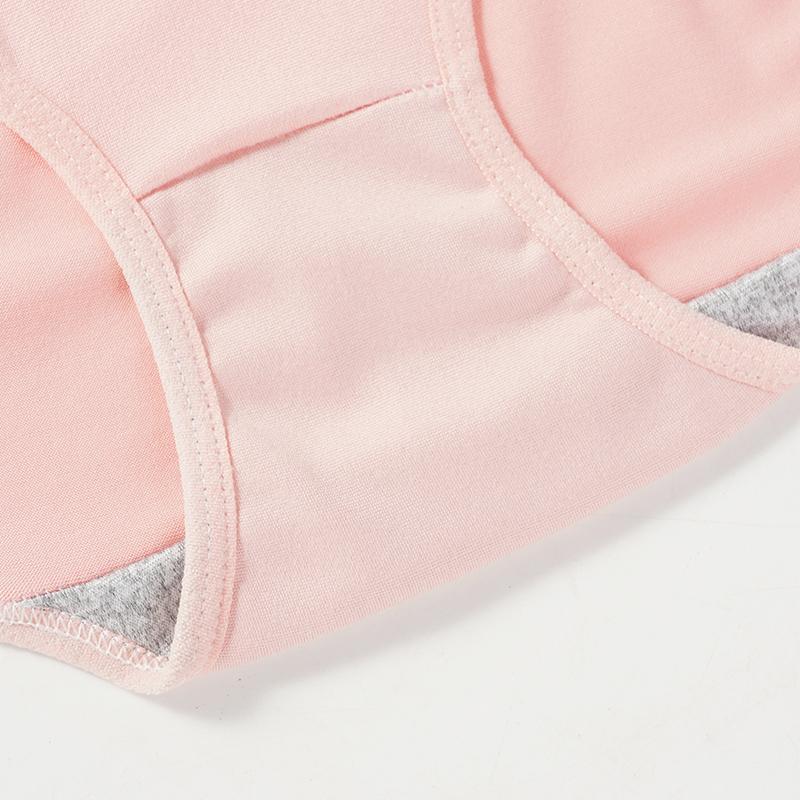 Dámské spodní prádlo bavlněný rozkrok jednobarevné jednoduché spodní prádlo se středním pasem pohodlné dívčí kalhotky