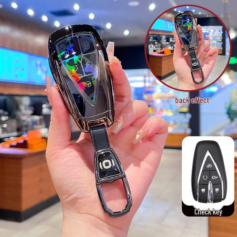 High-End Metal Key Cover for Changan Qiyuan A07 2025, A06 New Energy, and A05/A07 with Buckle
