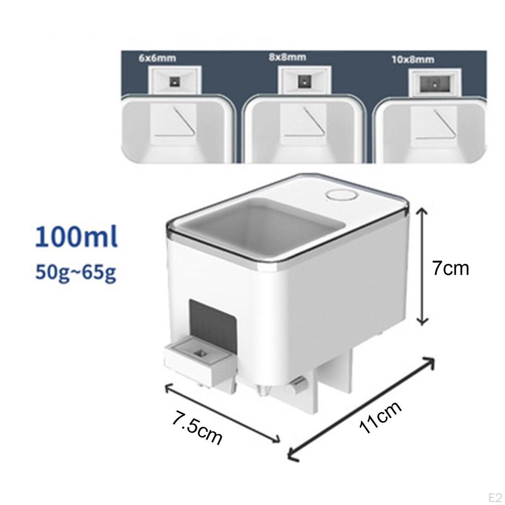 Mangeoire à poisson automatique intelligente Contrôle par application minuteries Aquarium Tortue Grande capacité Alimentation automatique pour