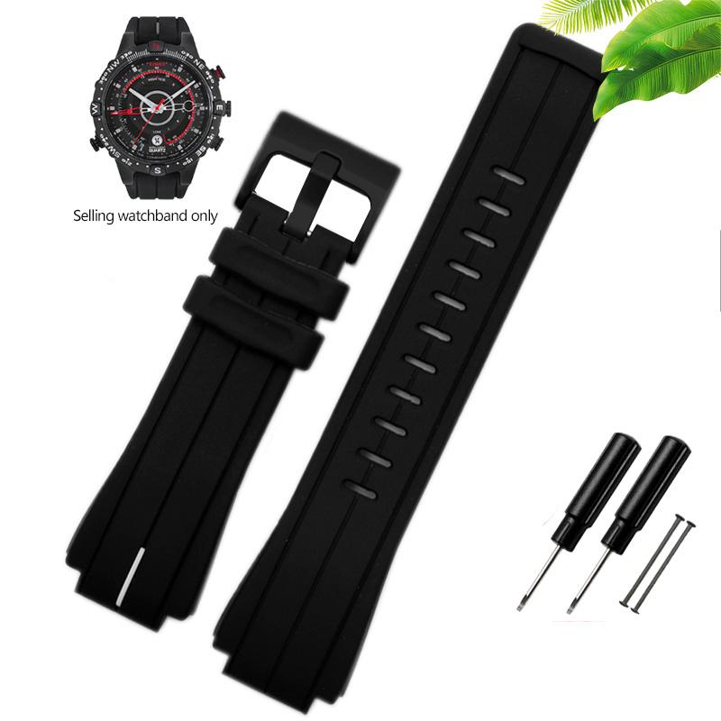 Rubber Watchband for Timex WATCH Tide T2N720 T2N721 TW2T76300 High Quantity Waterproof Silicone Leather Sport Strap 24*16mm