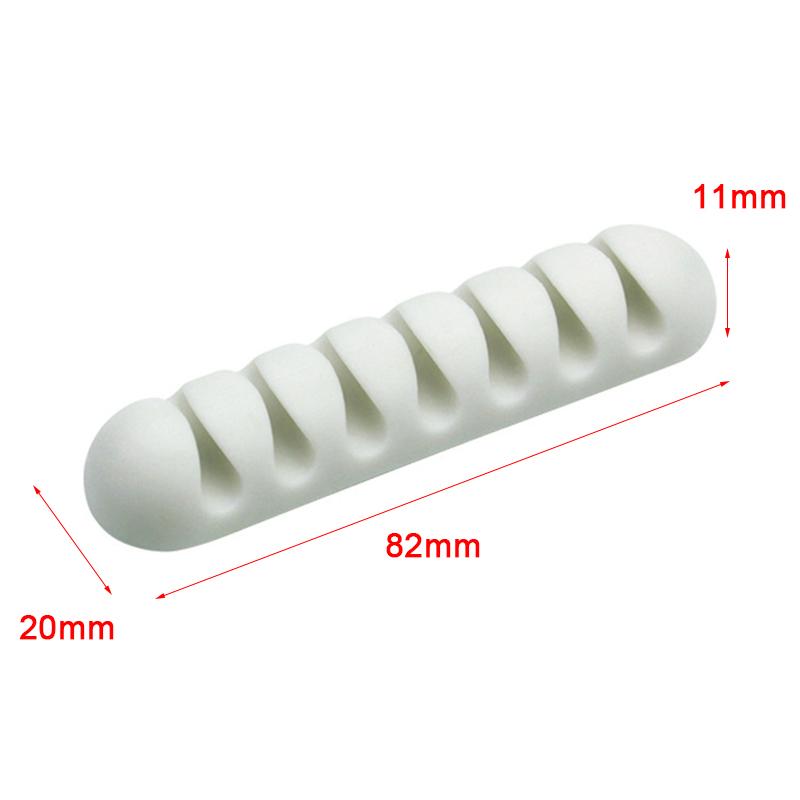 Cable Winder Earphone Cable Organizer Wire Storage Silicon Charger Holder Clips