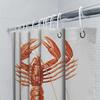 Modern Bathroom Decor Shower Curtain Waterproof Home Decoration With Crab Print In Various Colors High Quality Fabric For Long L