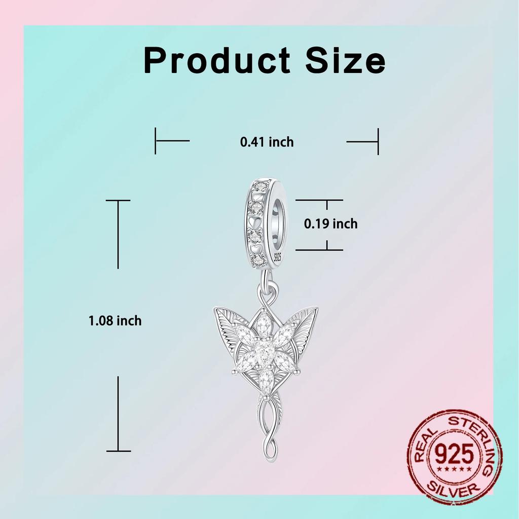 copper Leaf Fairy Angel Zircon Dangle Pendant Charm Compatible With Authentic Charm Bead Charms Bracelets Women Do It Yourself Jewellery Gift