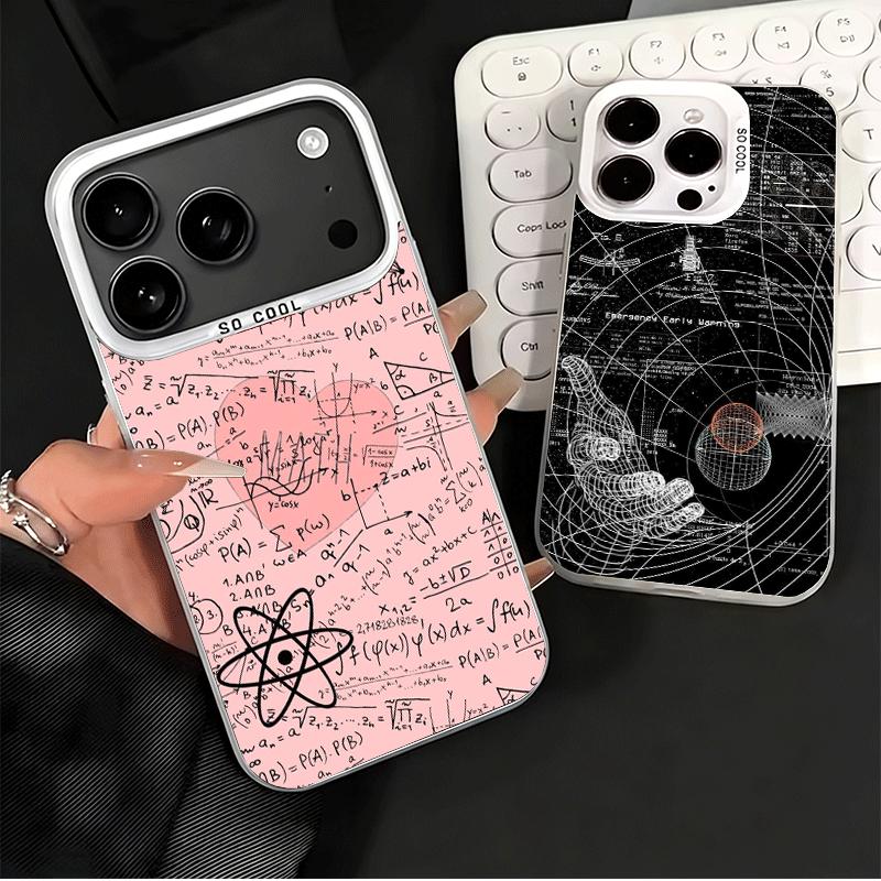 Physics Chemical Mathematics Shockproof Phone Case for iPhone 17 Air 16 16E 15 Pro Max 14 Plus 13 Mini 12 Back Cover Anti Fall F