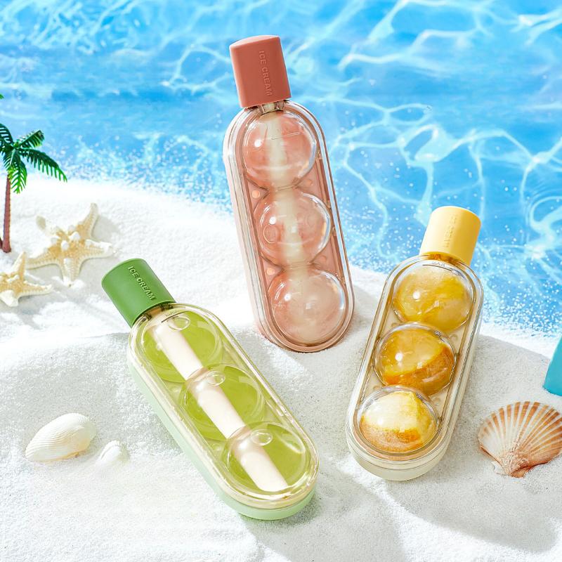 Tomatoes On Sticks Ice Cream Mould Straw Two In One Silica Gel Ice Cube Complementary DIY