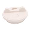 Water Cup Lid Cat Ear Shape Phone Holder Silicone Spill Proof Cover for 40oz Tumbler Cup Skin Color
