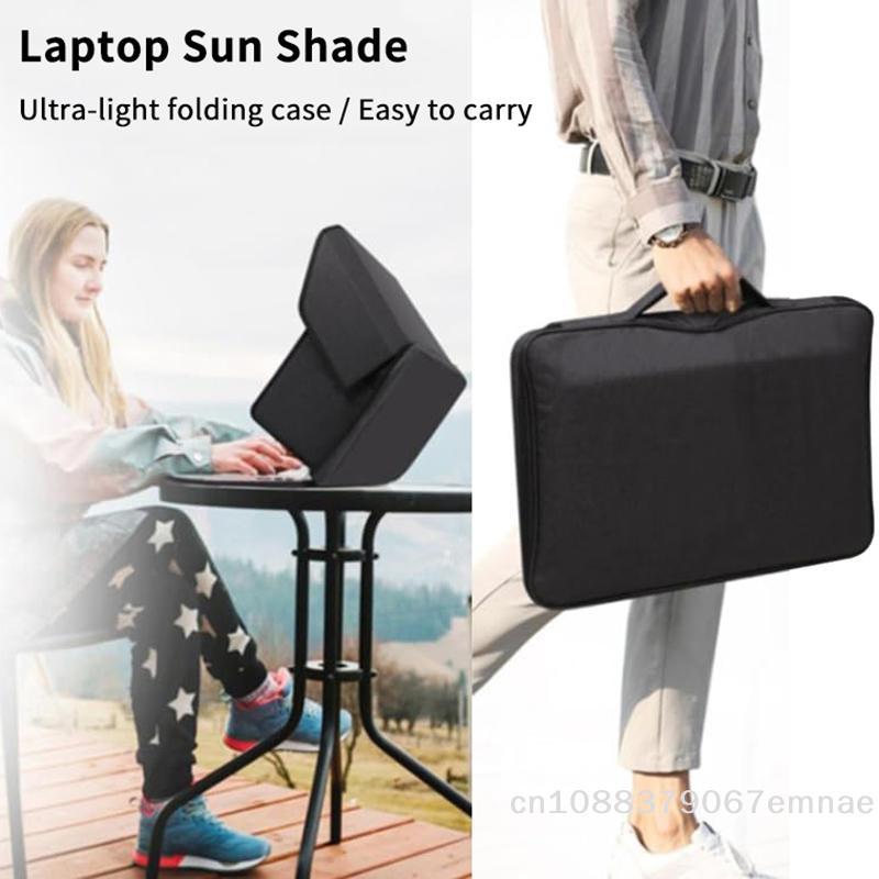 Leichte Laptop-Sonnenblende, faltbare Sichtschutzhaube für 14-16 Zoll Outdoor-Geräte, Blendschutz-Bildschirmschutz