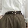 Versatile No Womens Hole Belt In Round Gold Black And Coffee Perfect For Style Student