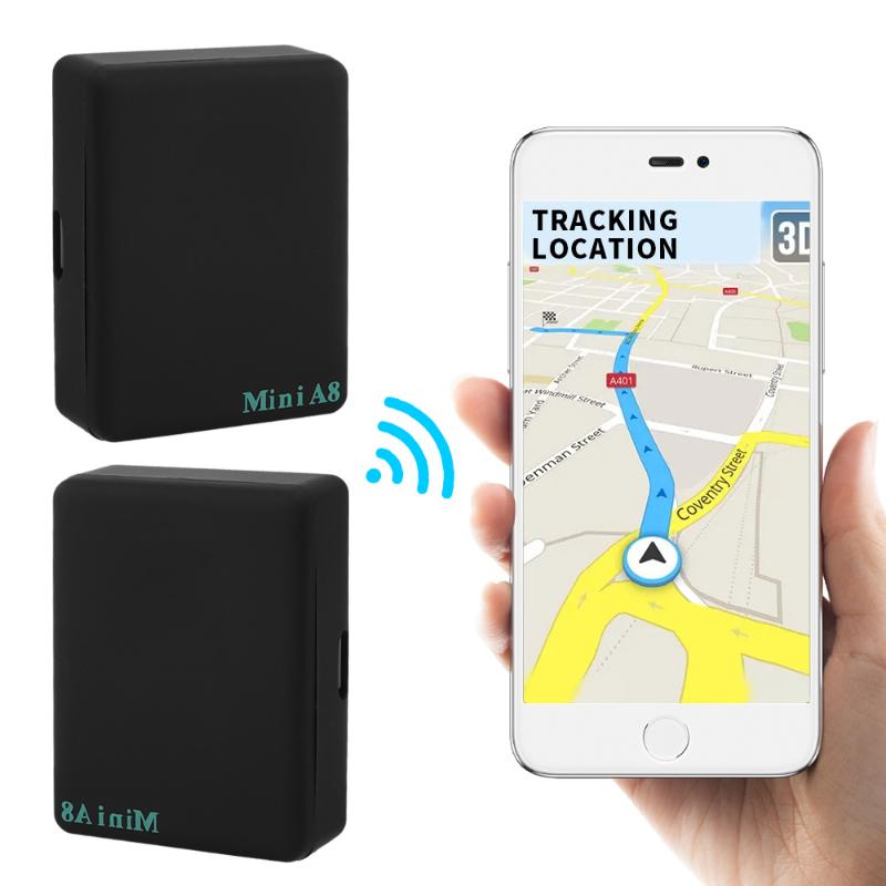 Mini A8 GPS Real Time Global Locator Position Monitor for Car Kid Pet GSM/GPRS/LBS Tracking Device with USB Cable Accessories