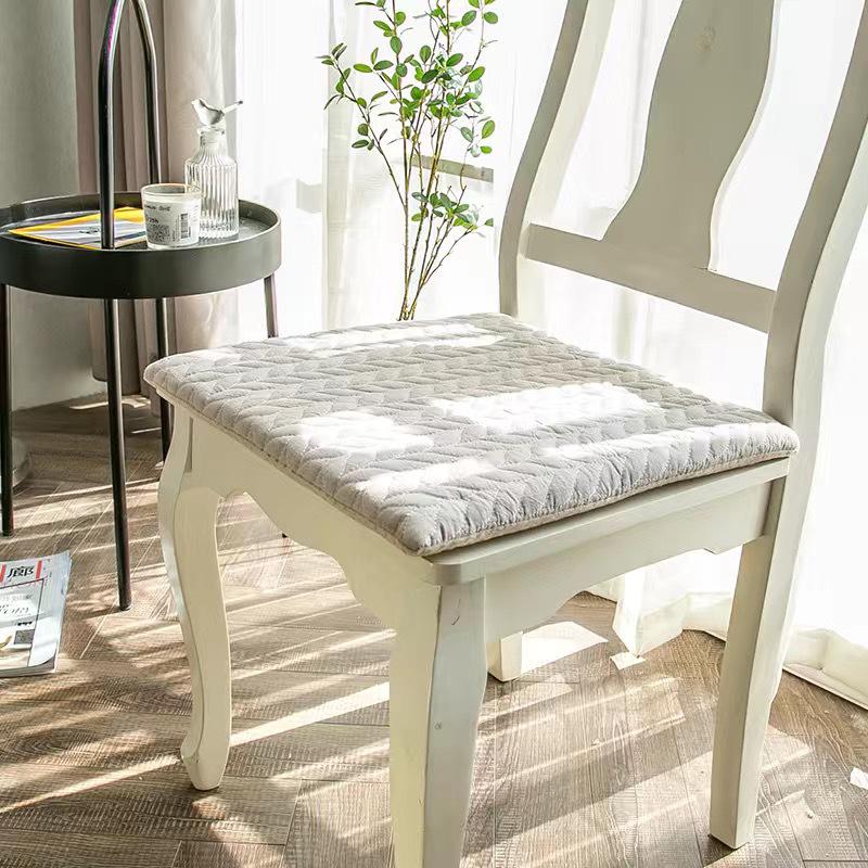 Nordic Japanese Style Non-Slip Thick Cotton Chair Cushion for Dining or Office