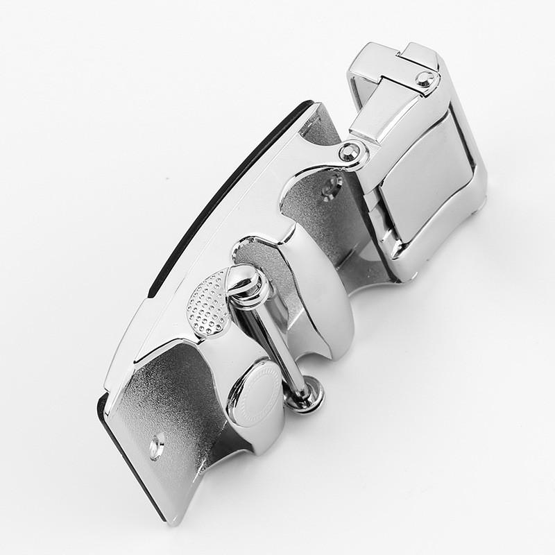 Mens Fashionable 35cm Automatic Buckle Waist Belt Durable Metal Design For Business Casual Or