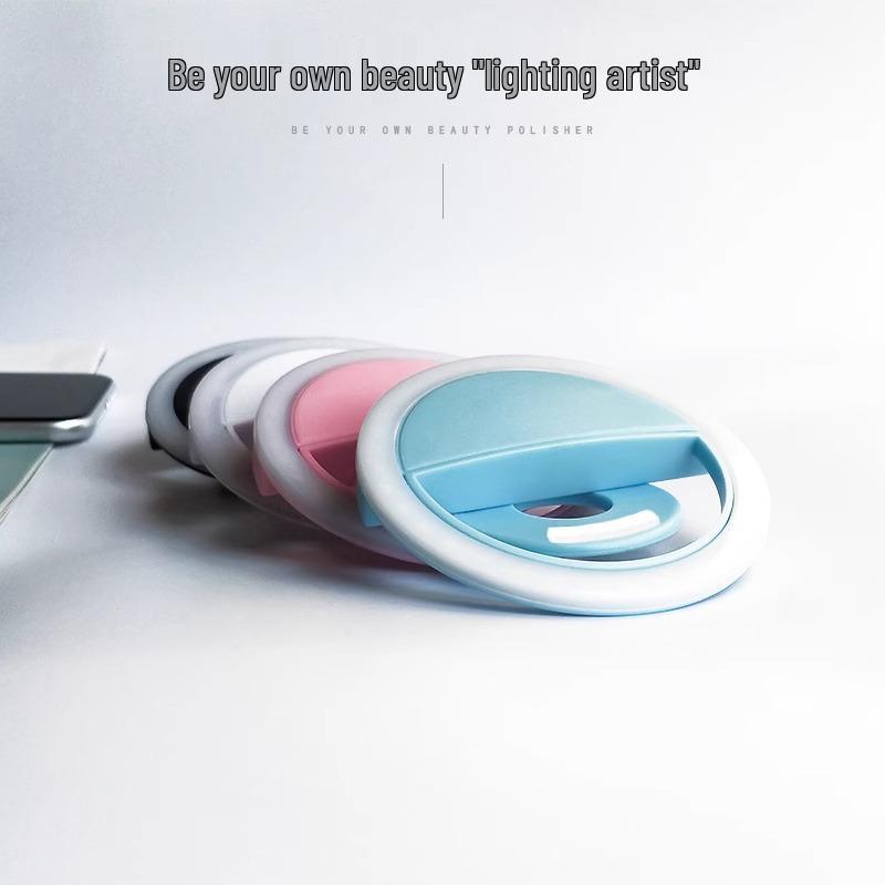 Portable Rechargeable USB Selfie Ring Light for Live Broadcast & Beauty Lighting