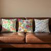 Spring Flower Print Cushion Cover Soft Reversible Durable Pillow Cover MultiScene Use for Home Car Daily Comfort