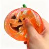 Glitter Pumpkin Squeeze Squish Toy Halloween Fidget Stress Ball Soft Stretch Sensory Anti Stress Toy Party Gift